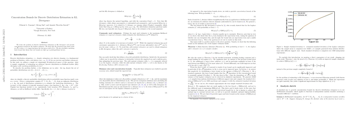 Concentration Bounds for Discrete Distribution Estimation in KL Divergence